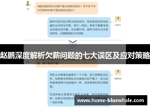 赵鹏深度解析欠薪问题的七大误区及应对策略